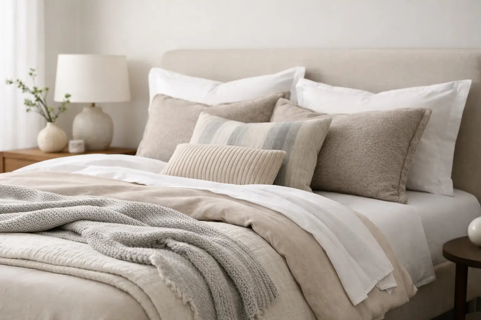 Layering Modern Bedding for a Considered Bed