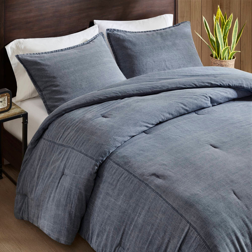 2PCS Twin/Twin XL Twill Washed Comforter Set Media 11