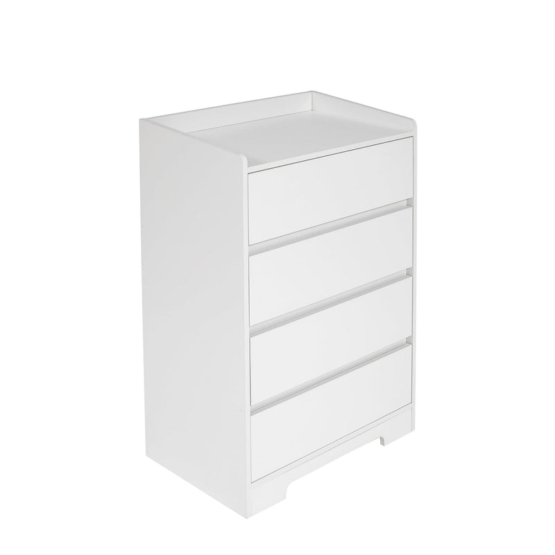 Bedroom Dresser Waterproof Minimalist White Cabinet Storage Organizer