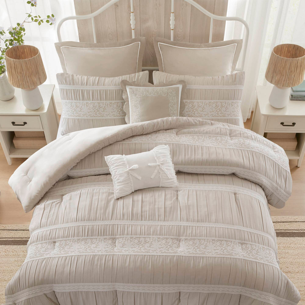 7- Piece Queen Jacquard Comforter Set Media 16