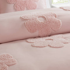 Floral Reversible Tufted Chenille Duvet Cover Set perspective