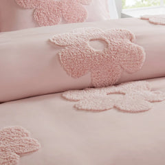 Floral Reversible Tufted Chenille Duvet Cover Set perspective