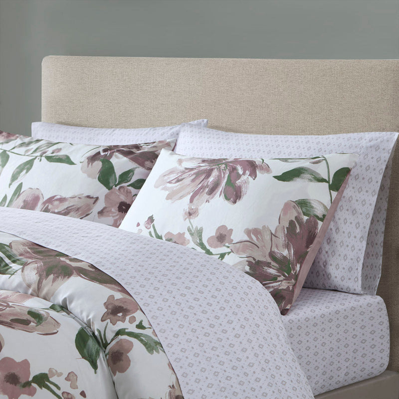 King Floral Comforter Set with Bed Sheets