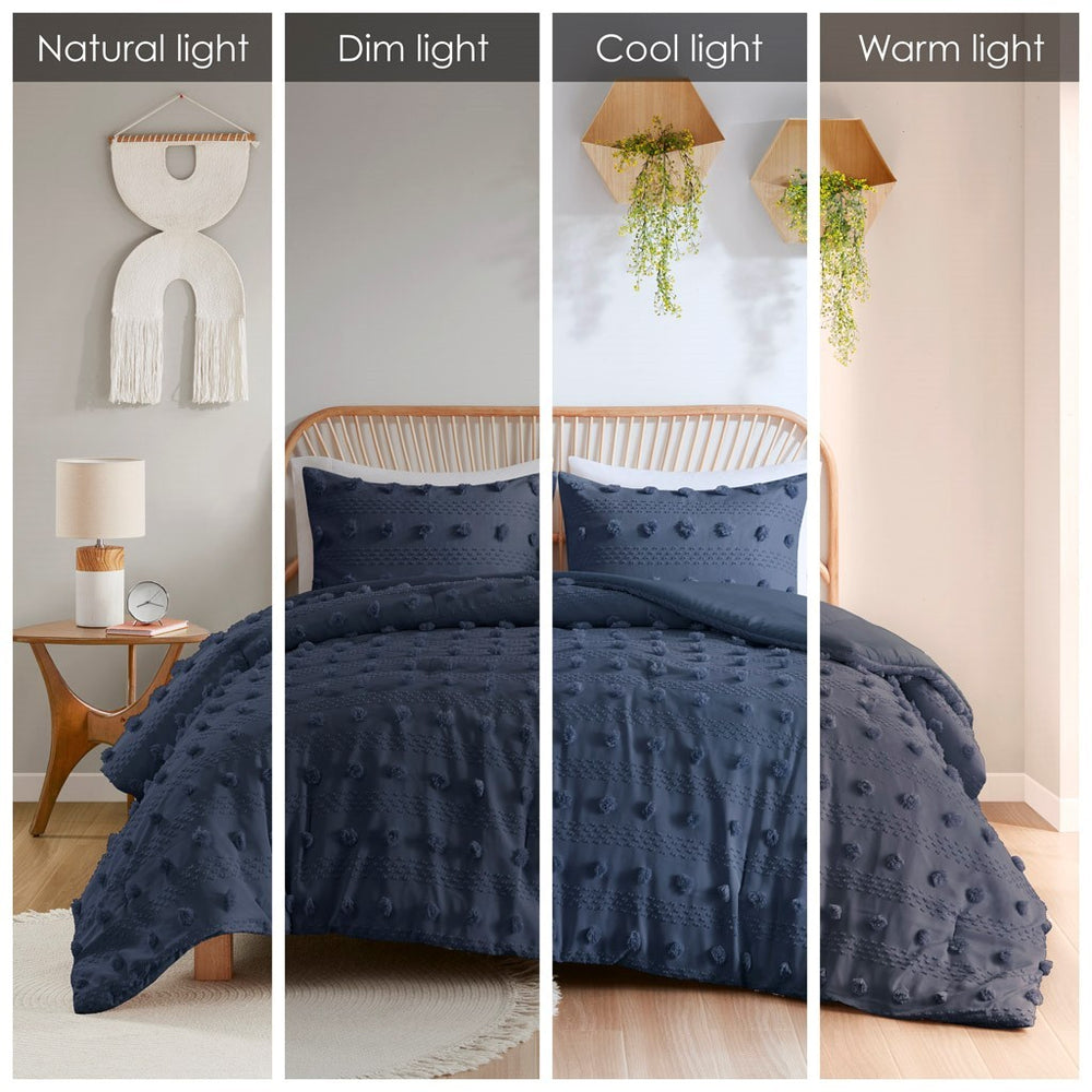 King/Cal King Clip Jacquard Comforter Set Media 4