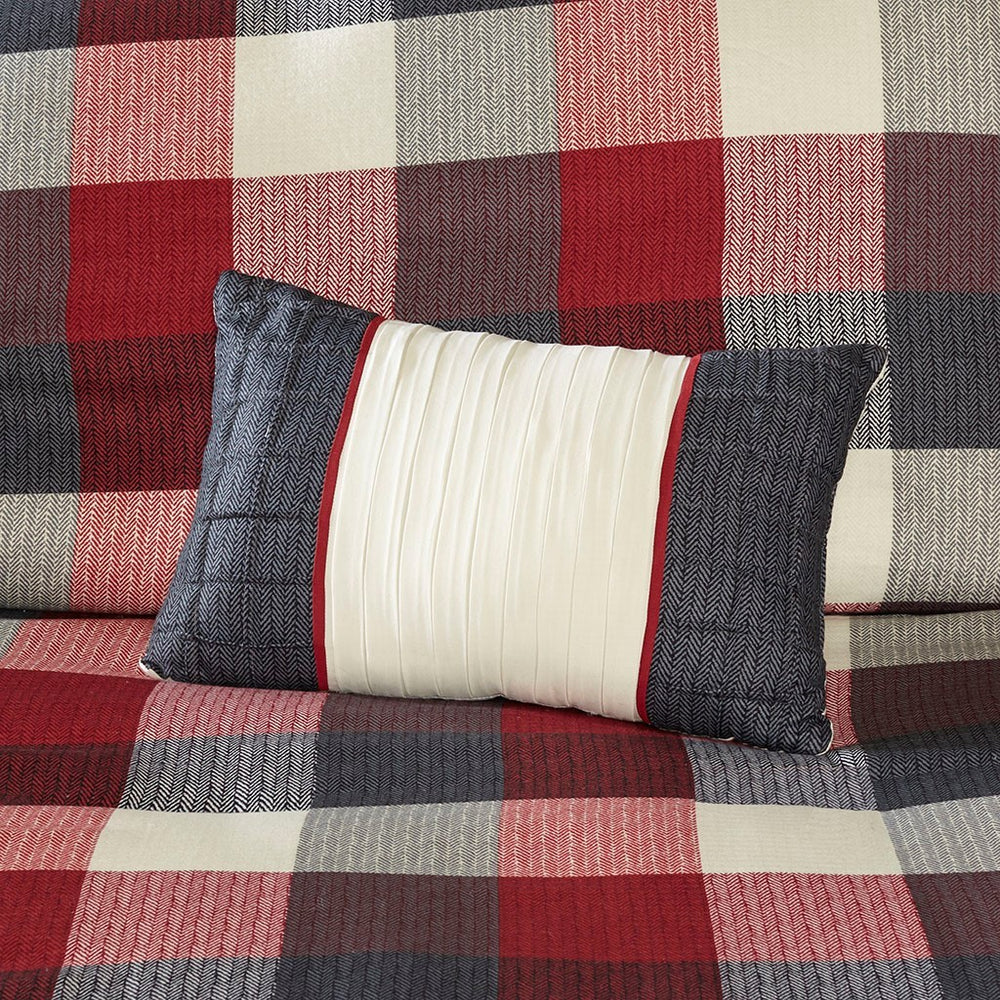 King/Cal King 6 Piece Herringbone Duvet Cover Set Media 4