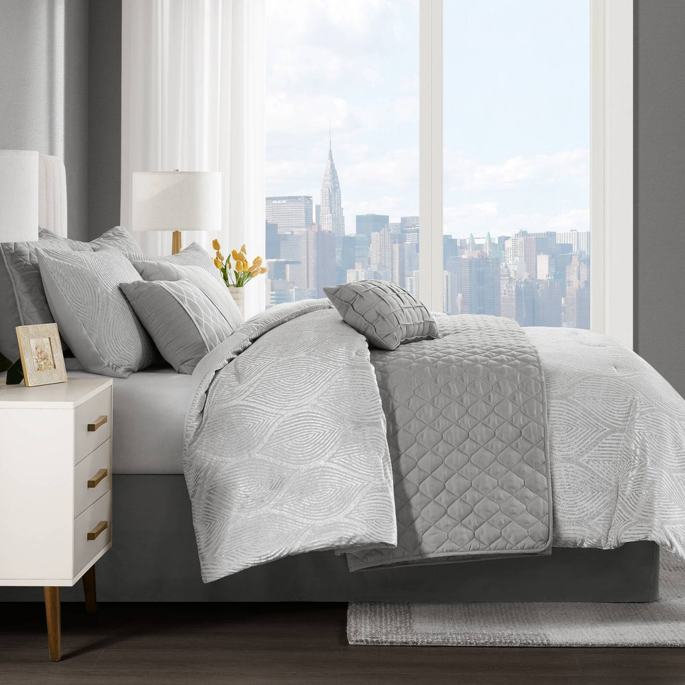 10- Piece King Jacquard Comforter Set Media 18