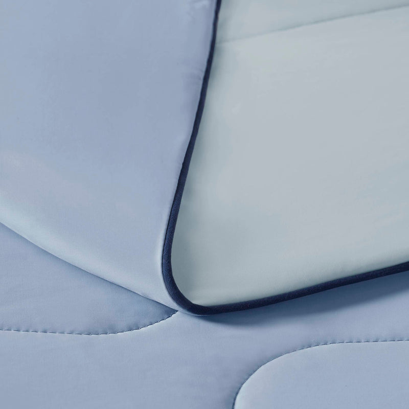 1 Piece King Down Alternative Comforter,Light Blue