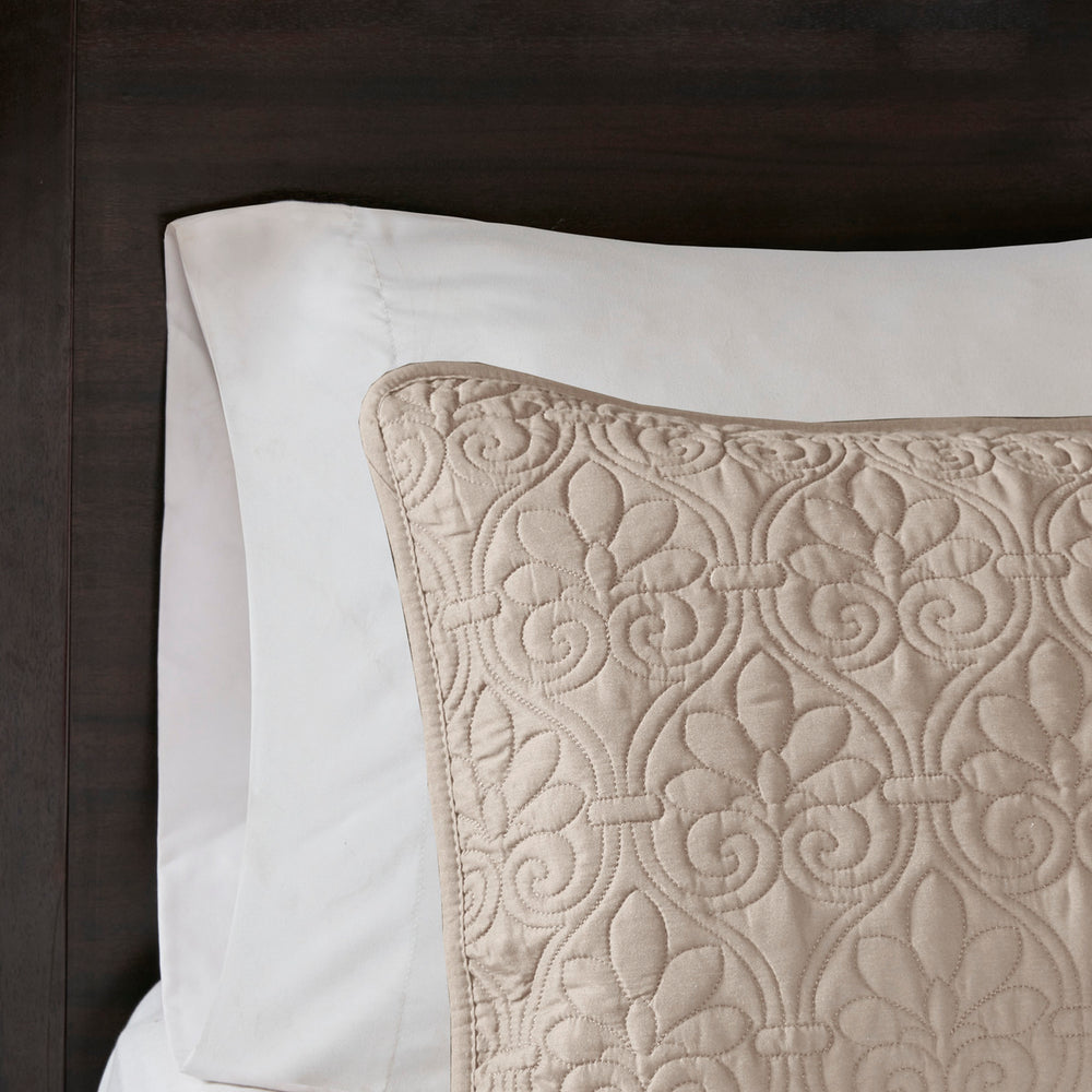 Reversible Quilt Set Khaki Full/Queen Media 4