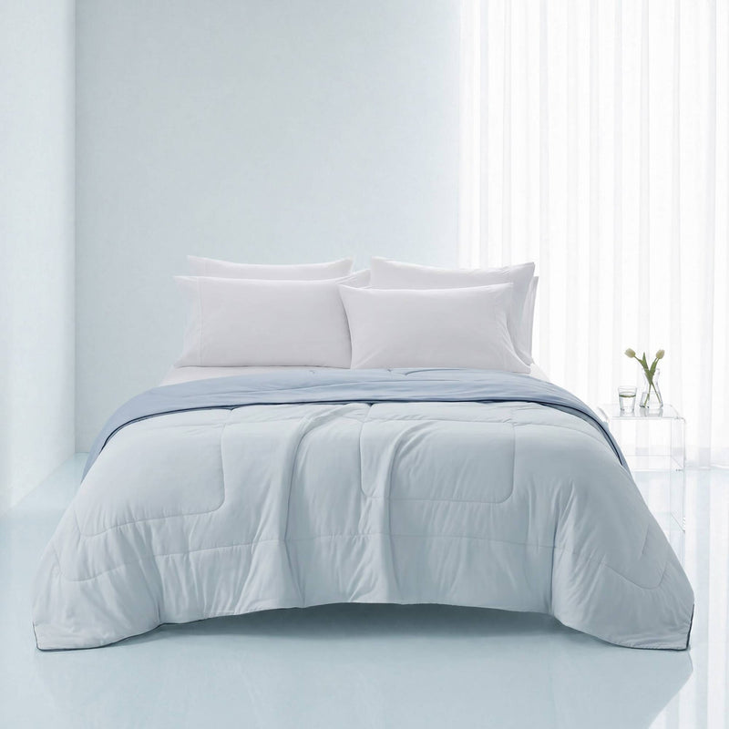 1 Piece Twin Down Alternative Comforter,Light Blue