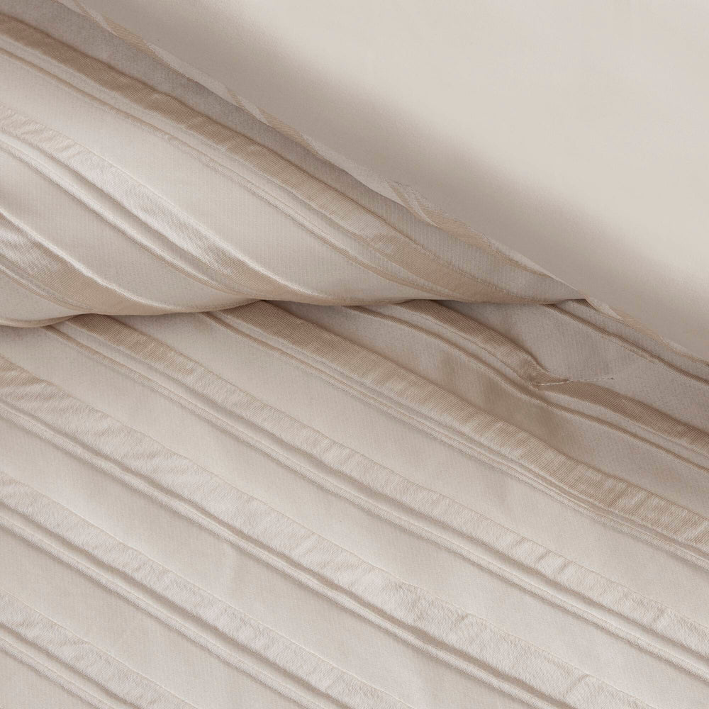 7 PCS Queen Comforter Set Beige Media 4