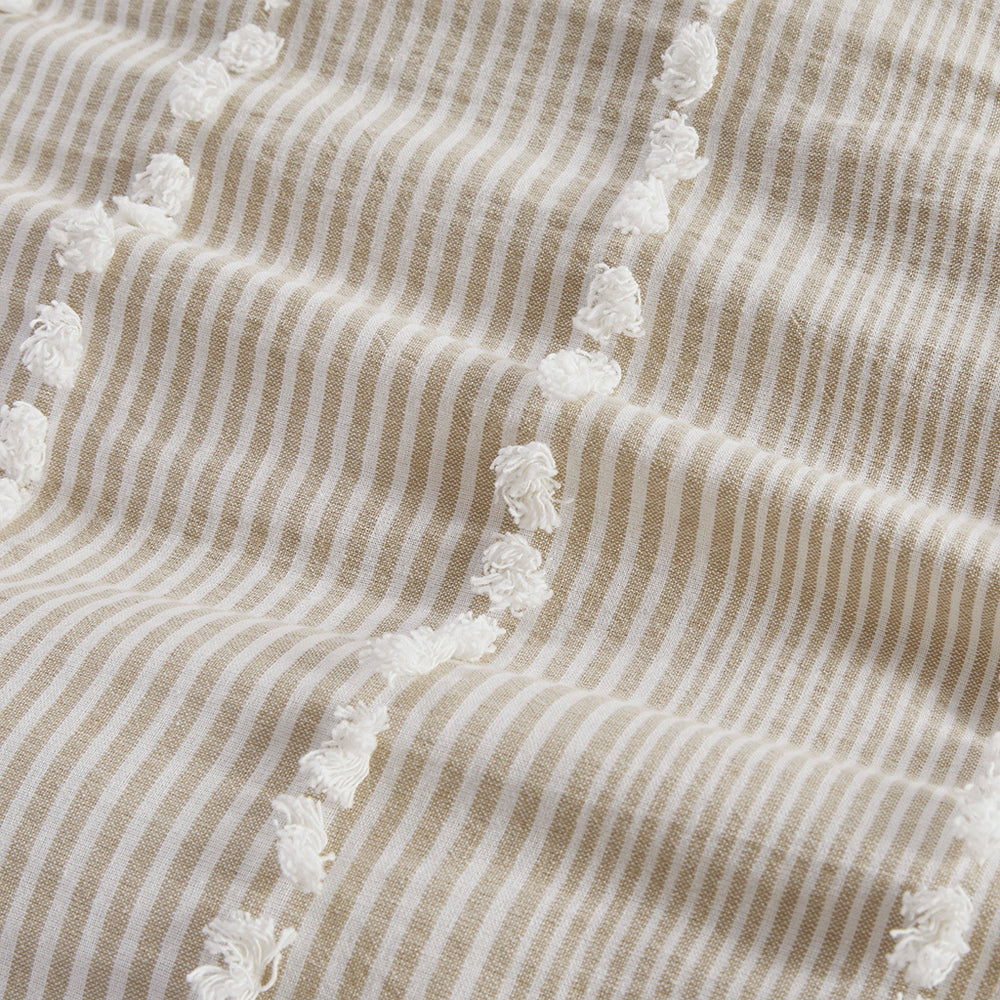 King 3 Piece Cotton Yarn Dyed Comforter Set Media 4