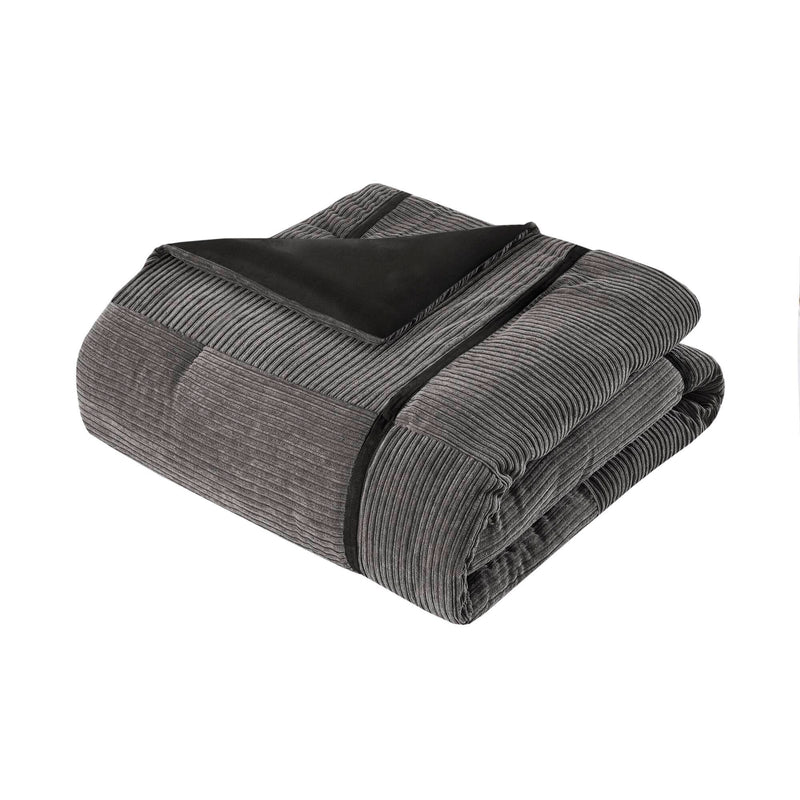 7 Piece Micro Corduroy Comforter Set