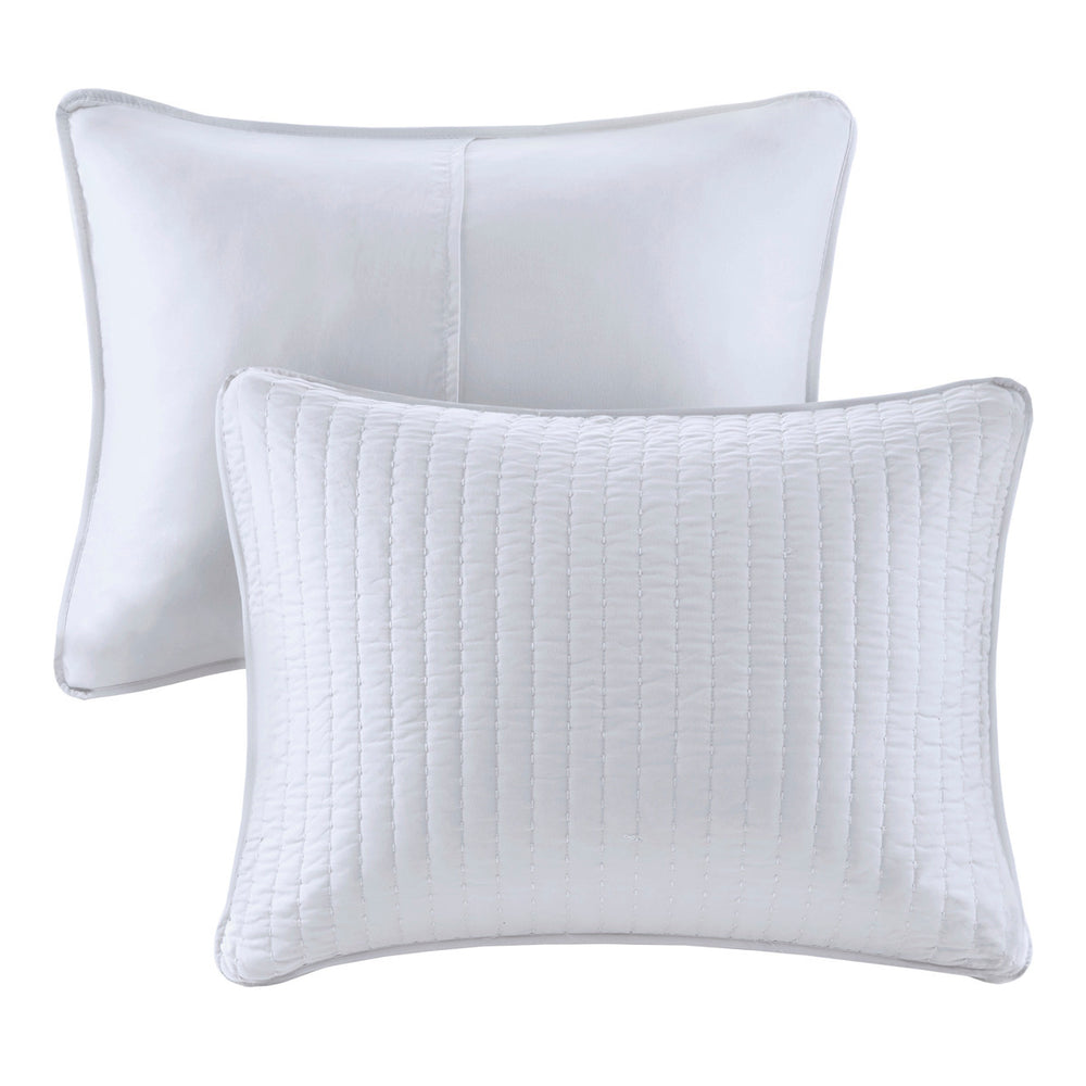 3 Piece Quilt Set White King/Cal King Media 6