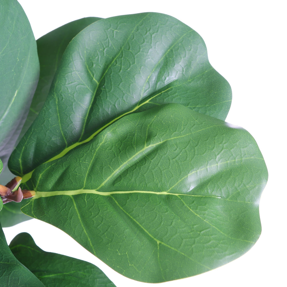 6FT Artificial Fiddle Leaf Fig Tree With Decorative White Pot, Faux Indoor Plant for Home Office Living Room Corner Decoration, 1pc/set Media 9