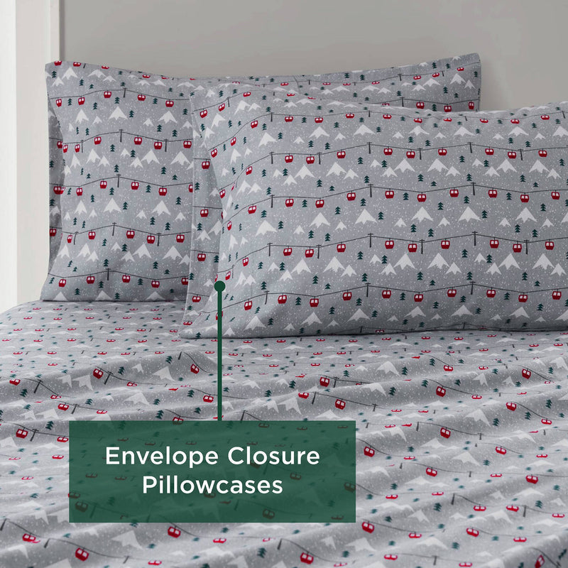 4 PCS Full Sheet Set Grey Ski Jump