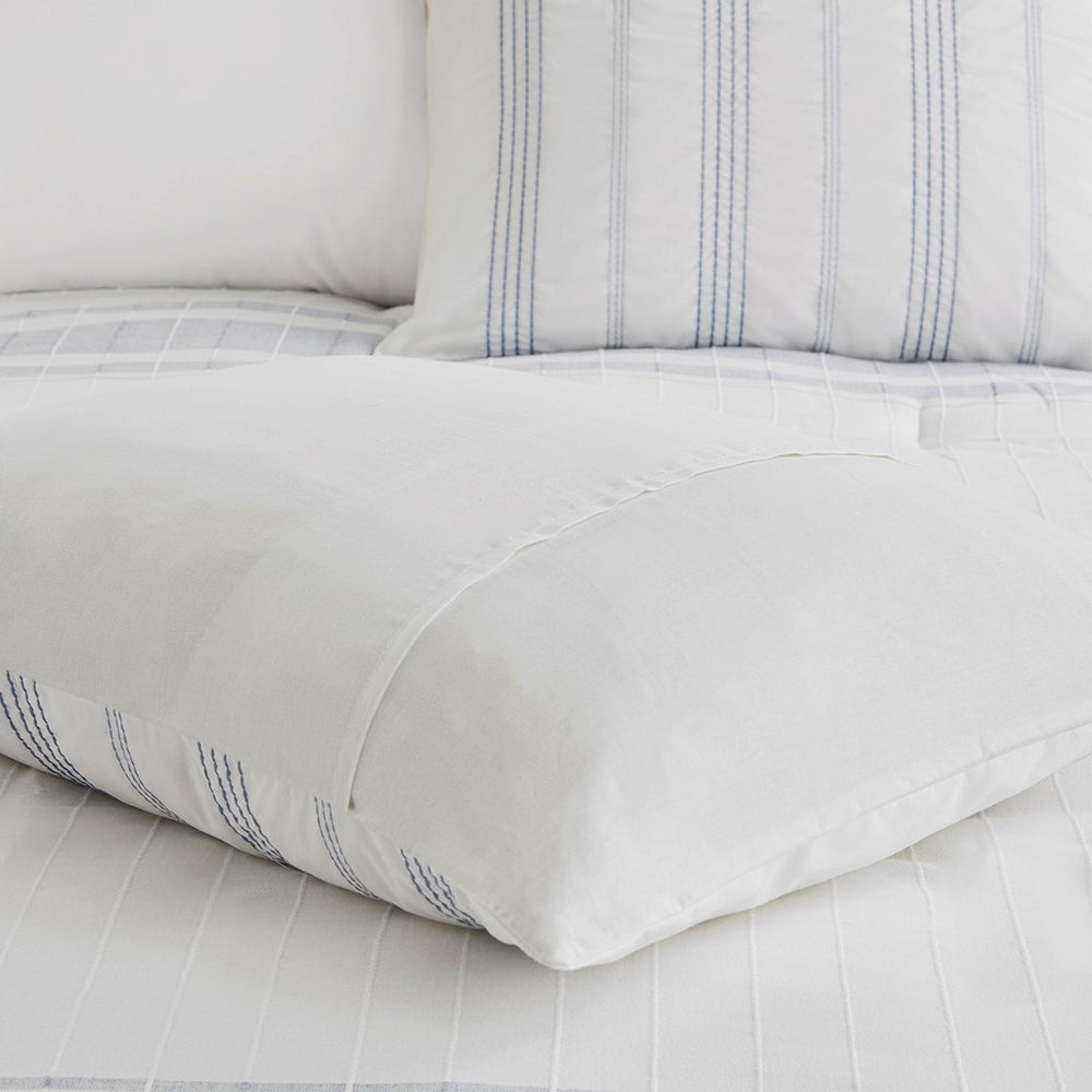 5 Piece Cotton Jaquard Duvet Set-King/Cal King Media 15
