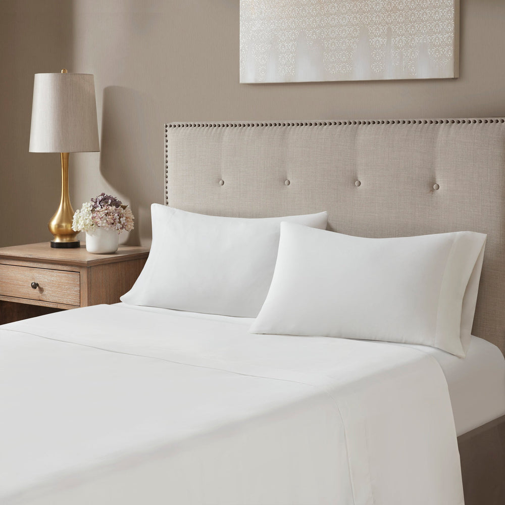 12 Piece Jacquard Comforter Set with Bed Sheets Khaki Cal King Media 6