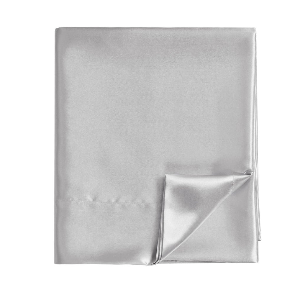 4 PCS Twin Luxury Sheet Set Light Grey Media 5