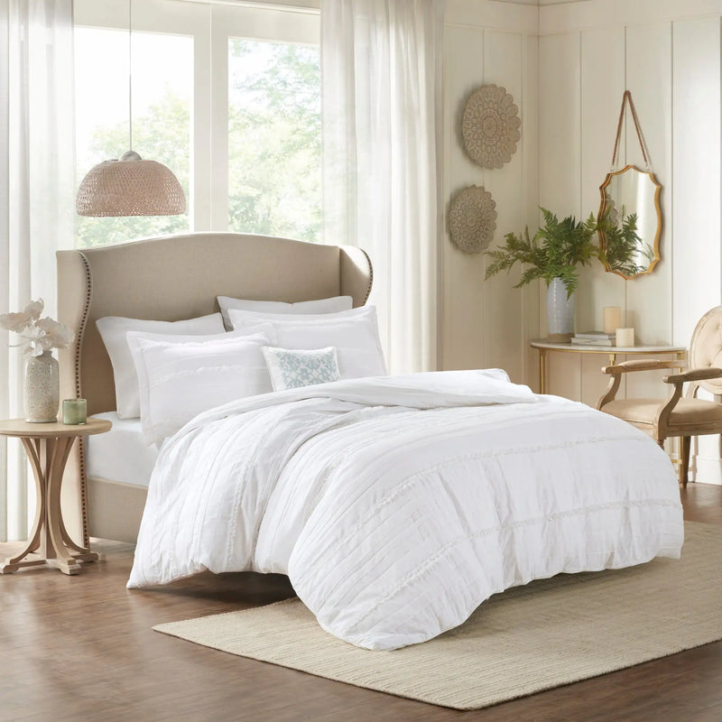 4 Piece Microfiber 2-in-1 Duvet Set