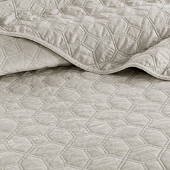 3 Piece Velvet Quilt Set perspective