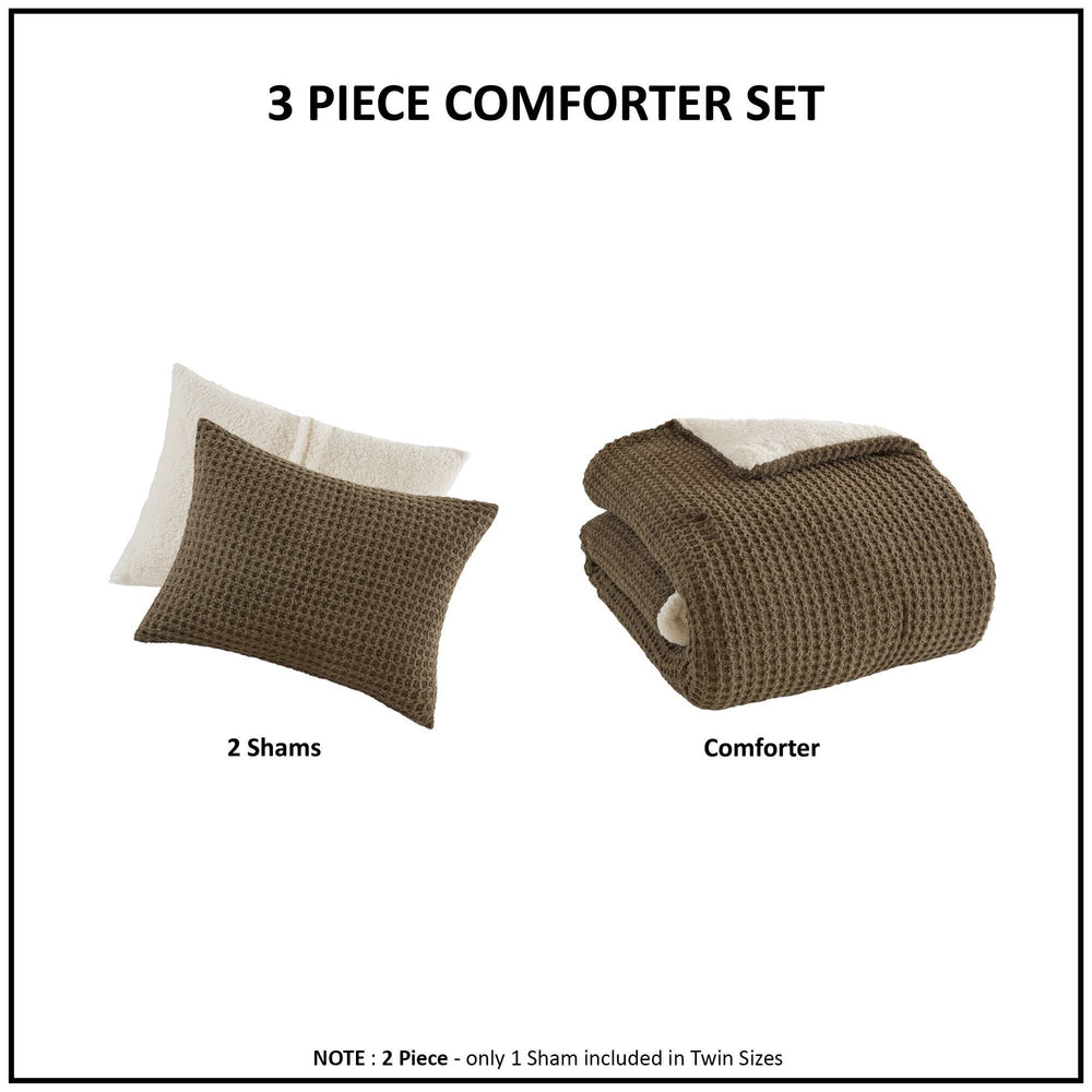 Knit Chenille Comforter Set Full/Queen Media 12
