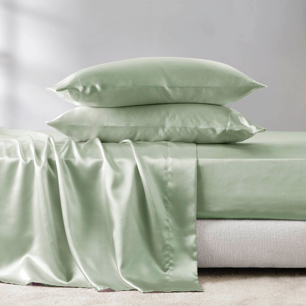 6 PCS Queen Luxury Sheet Set Sage Media 3