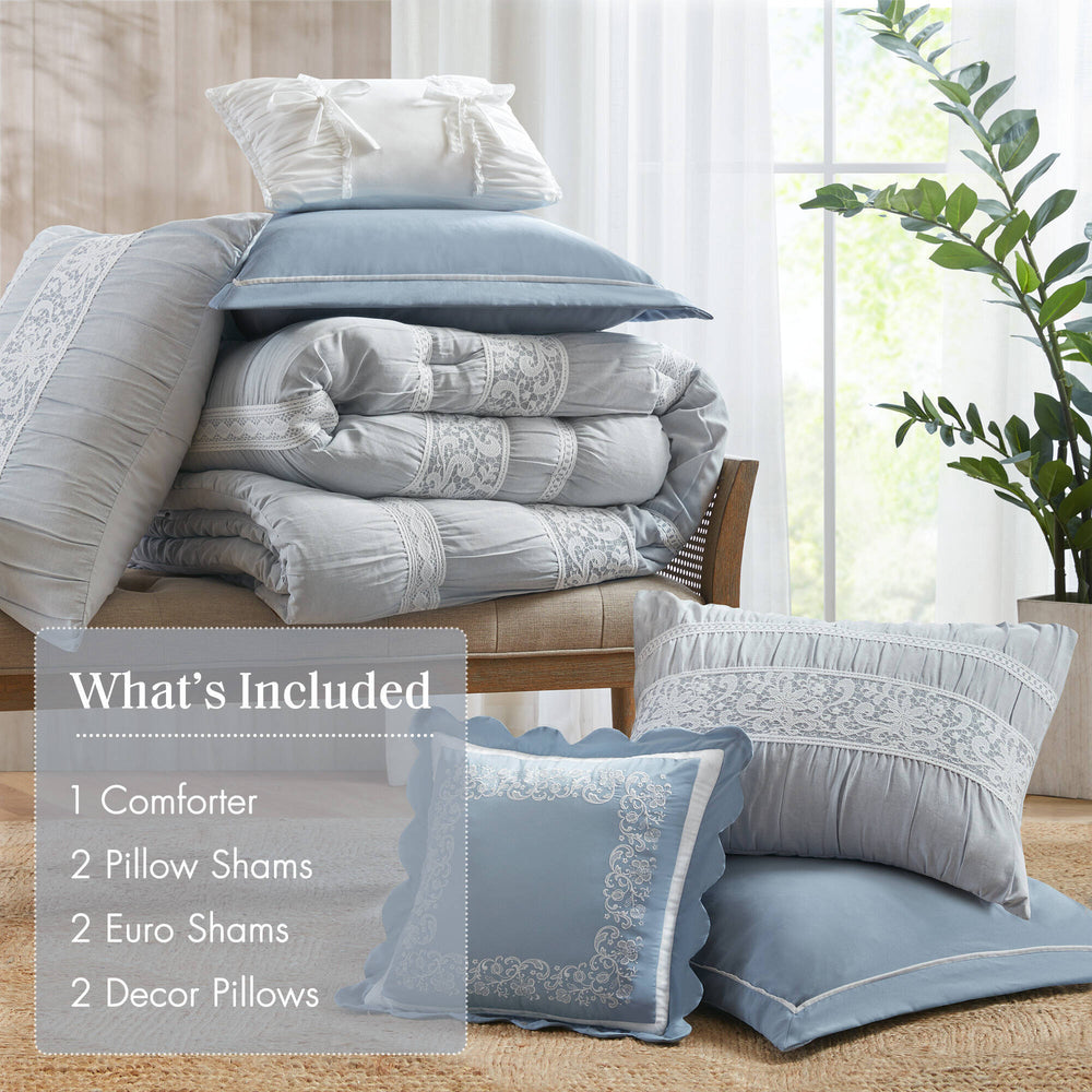 7- Piece King Jacquard Comforter Set Media 10