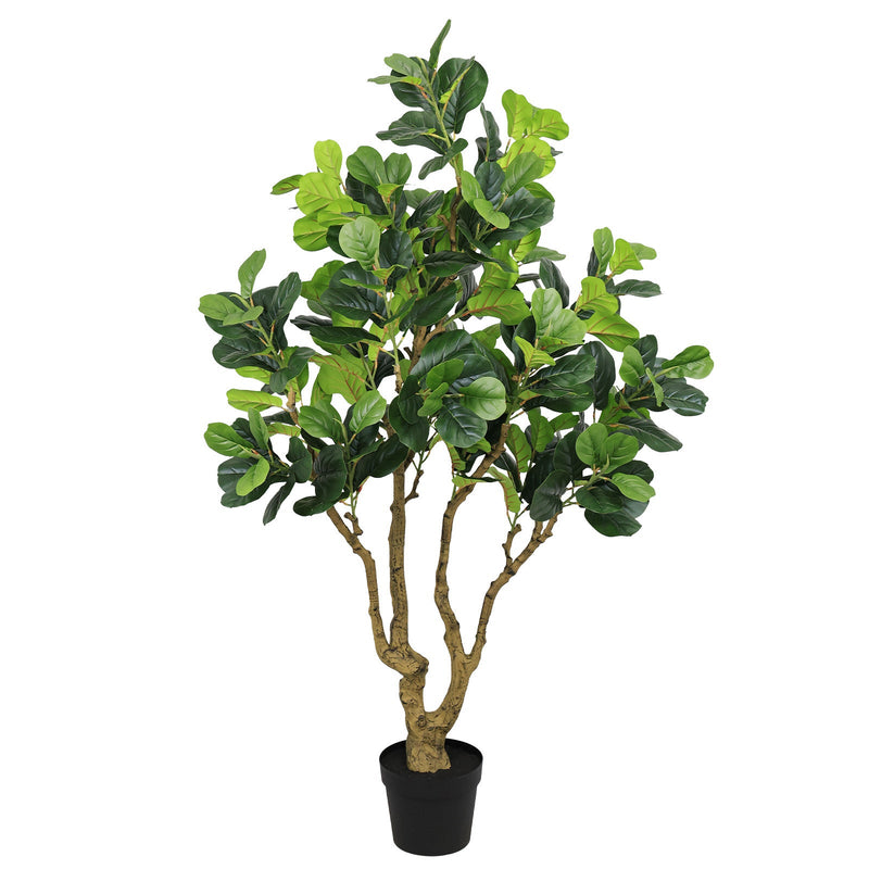 7FT Tall Artificial Banyan Tree Silk Plant – Large Faux Greenery with Natural Look Leaves for Indoor Outdoor Home Office Decoration, Potted Fake Tree, 1pc/set