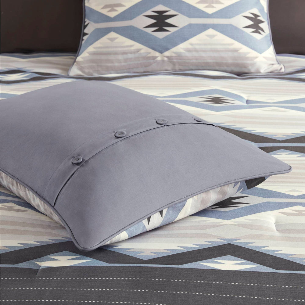 8-Piece Queen Comforter Set,Blue Media 20