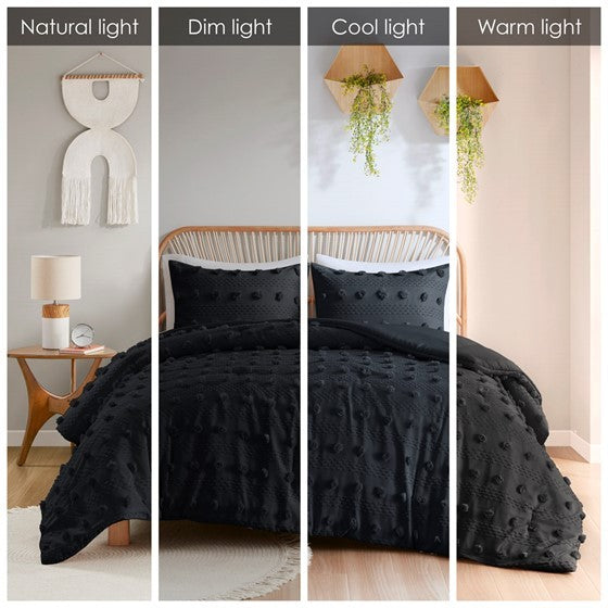 King/Cal King Clip Jacquard Comforter Set Media 6