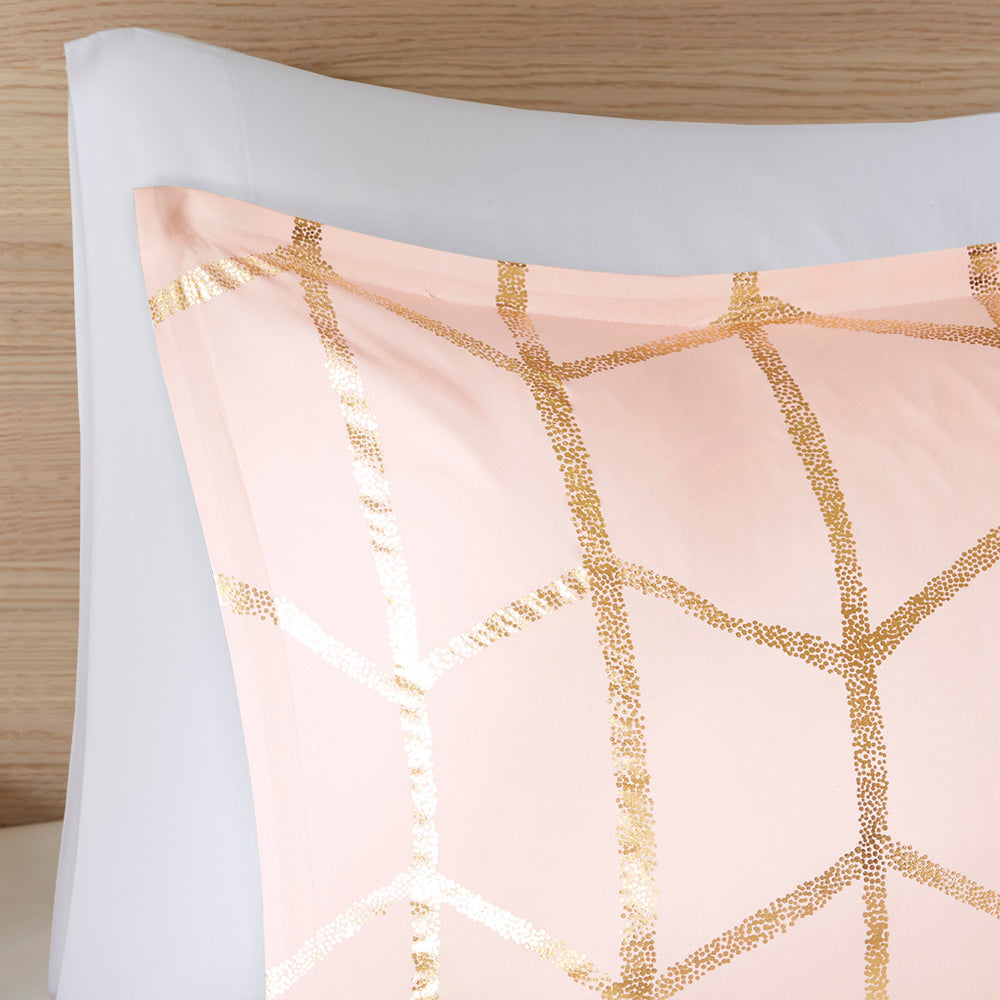 Twin/Twin XL Metallic Printed Comforter Set Media 12