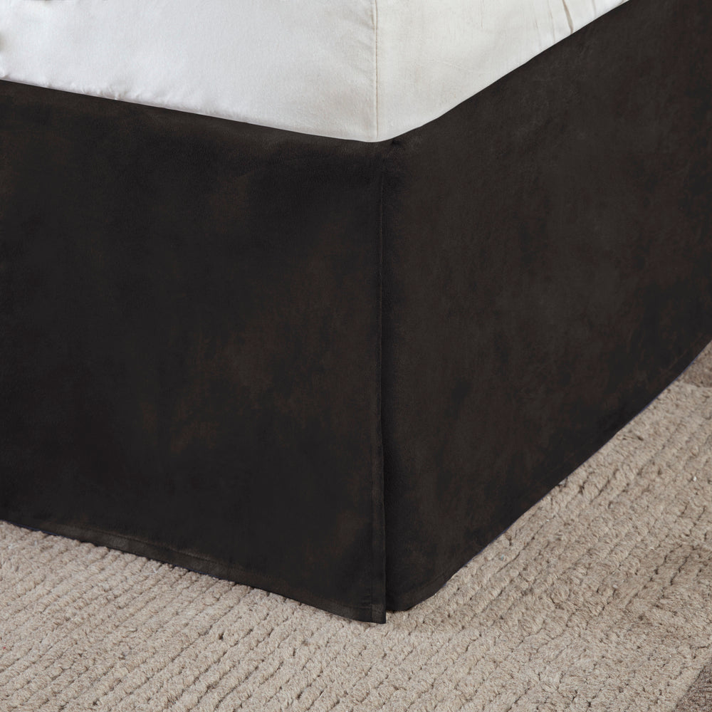 7 Piece Faux Suede Comforter Set Grey Cal King Media 13