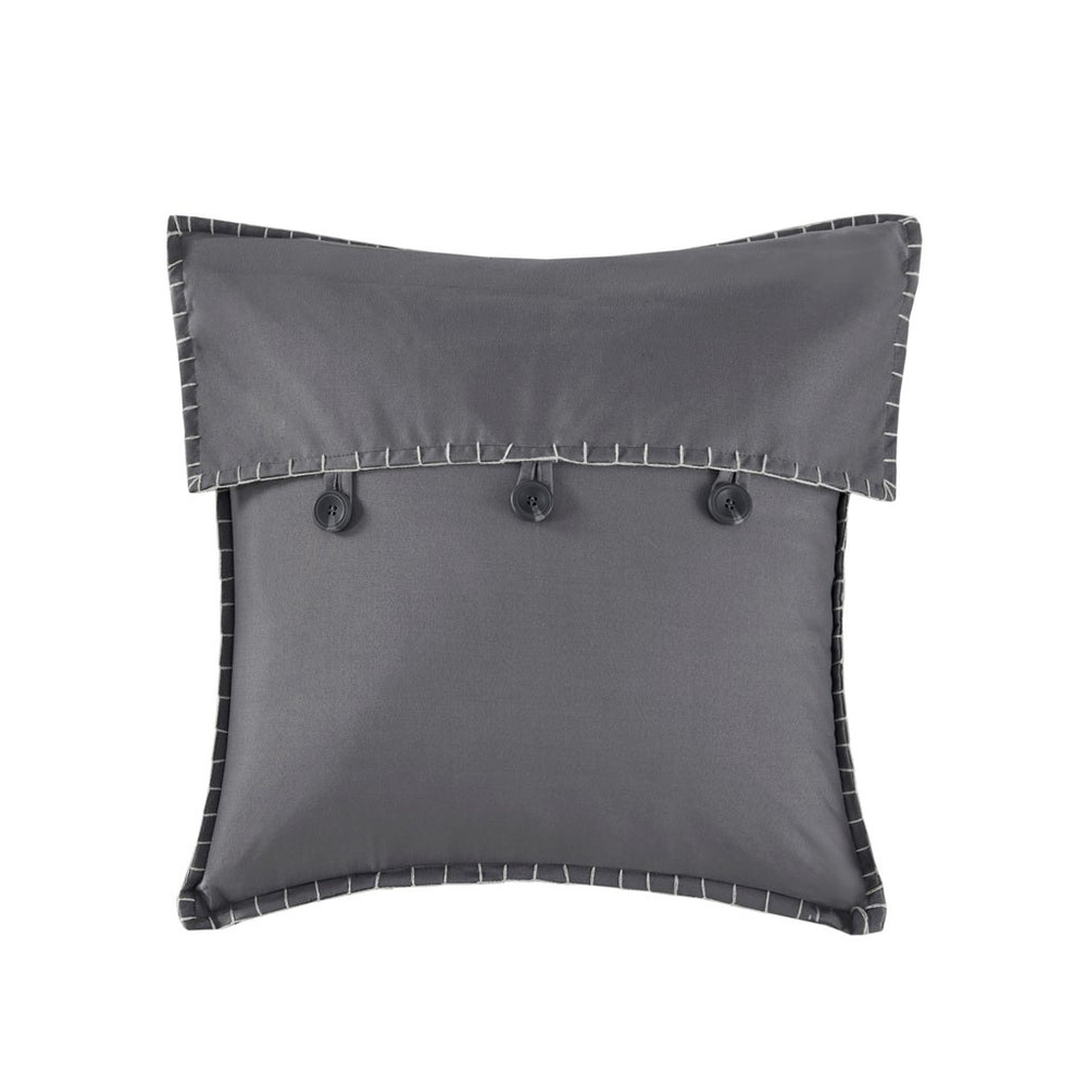 6 Piece Reversible Plaid Daybed Cover Set Grey Daybed Media 17