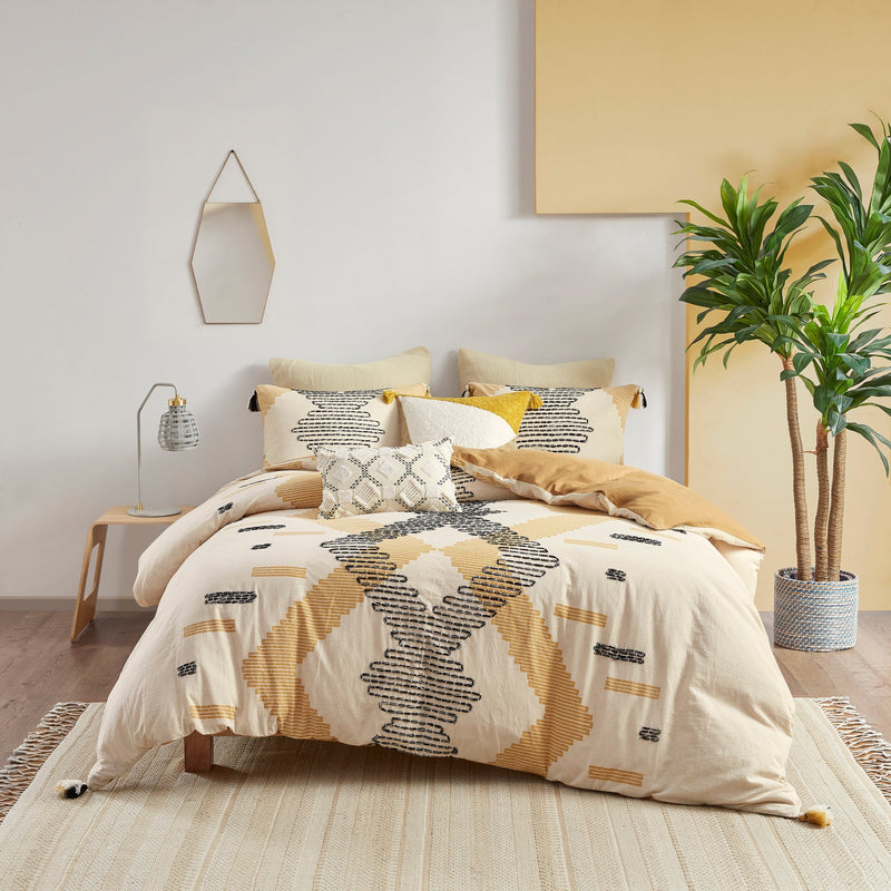 Full/Queen 3 Piece Cotton Duvet Cover Set
