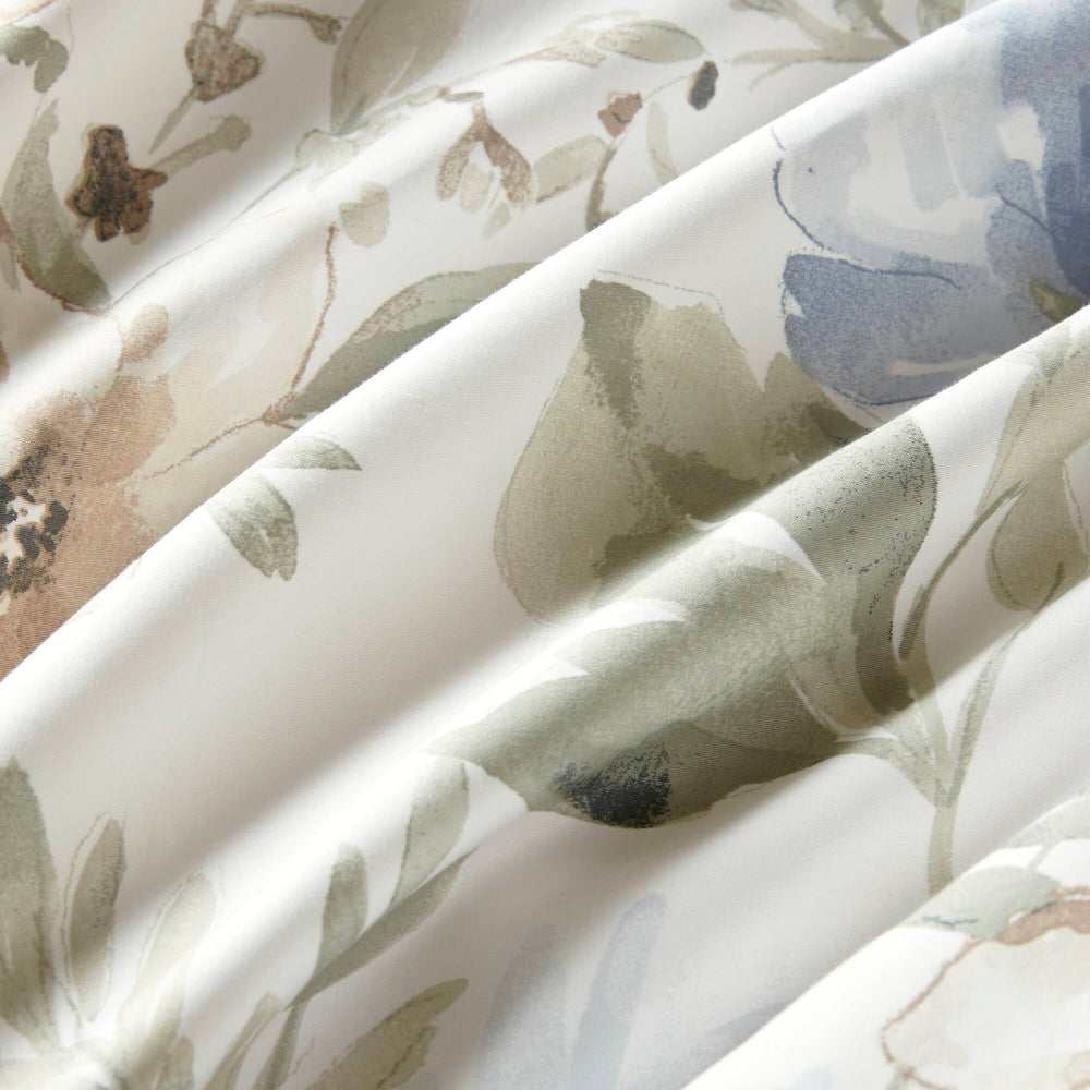 6PCS Queen Cotton Sateen Print Oversized Comforter Set Media 16