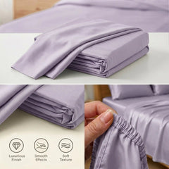 TENCEL Lyocell Sheet Set 4-Piece Moisture-Wicking All-Season Sleep perspective