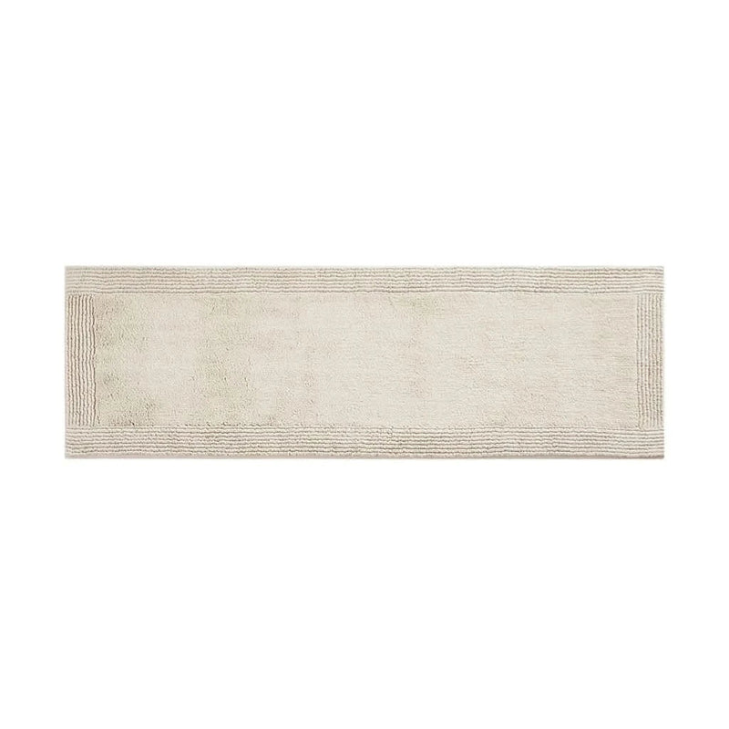 Cotton Bath Rug Heavyweight Natural 72x24 Inch Tufted For Bathroom Use
