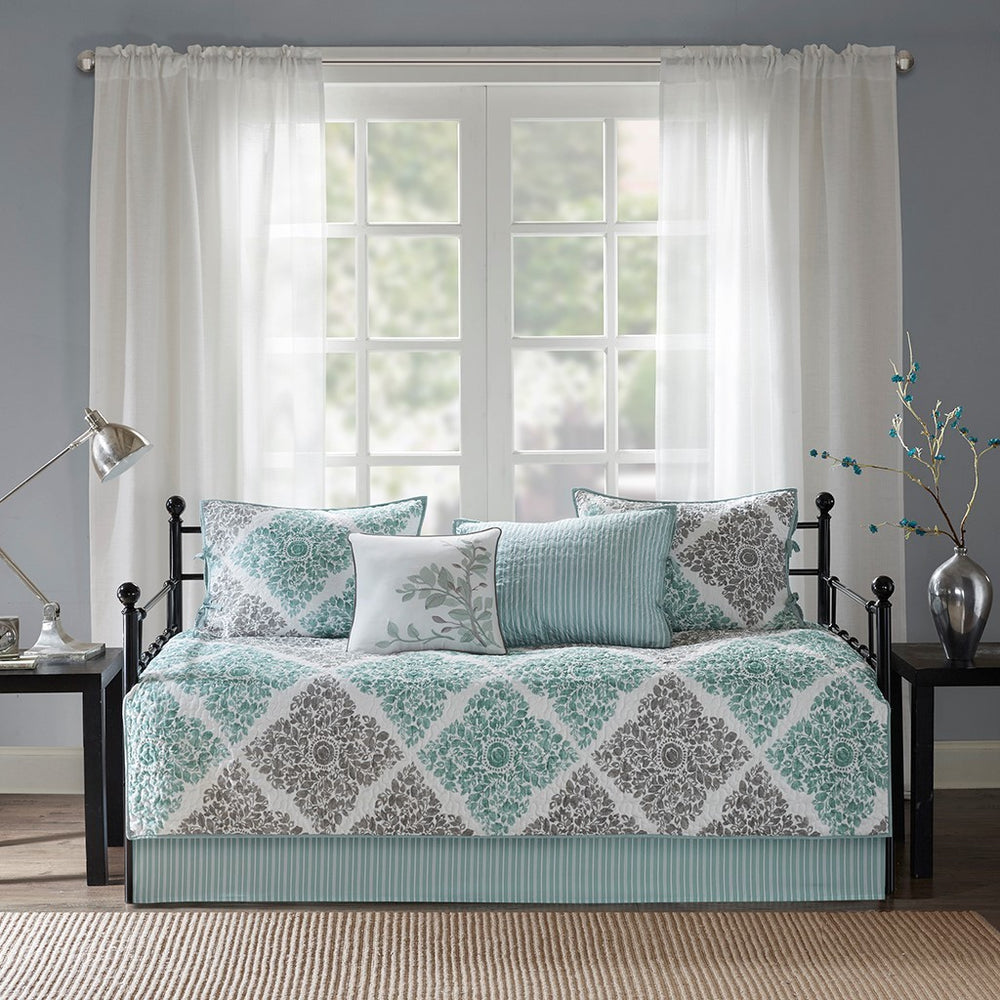 6 Piece Reversible Daybed Cover Set Aqua Daybed Media 6