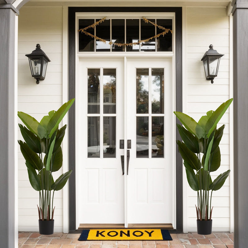 Artificial Bird of Paradise Plant 160cm Tall Faux Tropical Palm Tree Green Plastic Indoor Outdoor Decoration