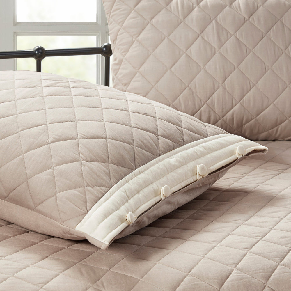 6 Piece Cotton Daybed Cover Set Khaki Daybed Media 5