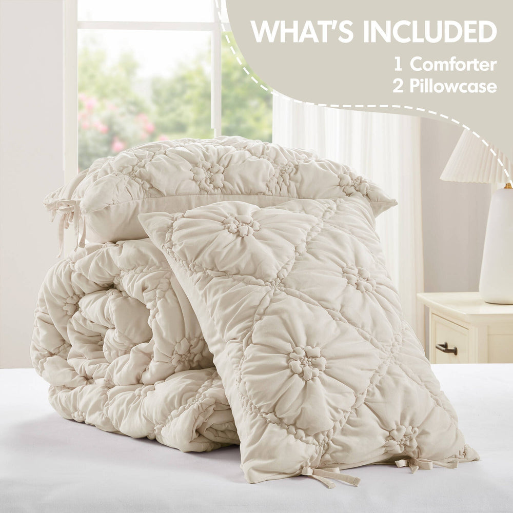 3PCS Full/Queen Comforter Set Media 11