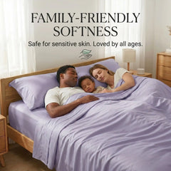 Bamboo Sheet Set Organic Bamboo & Oeko-Tex Certified Soft Sleep Comfort perspective