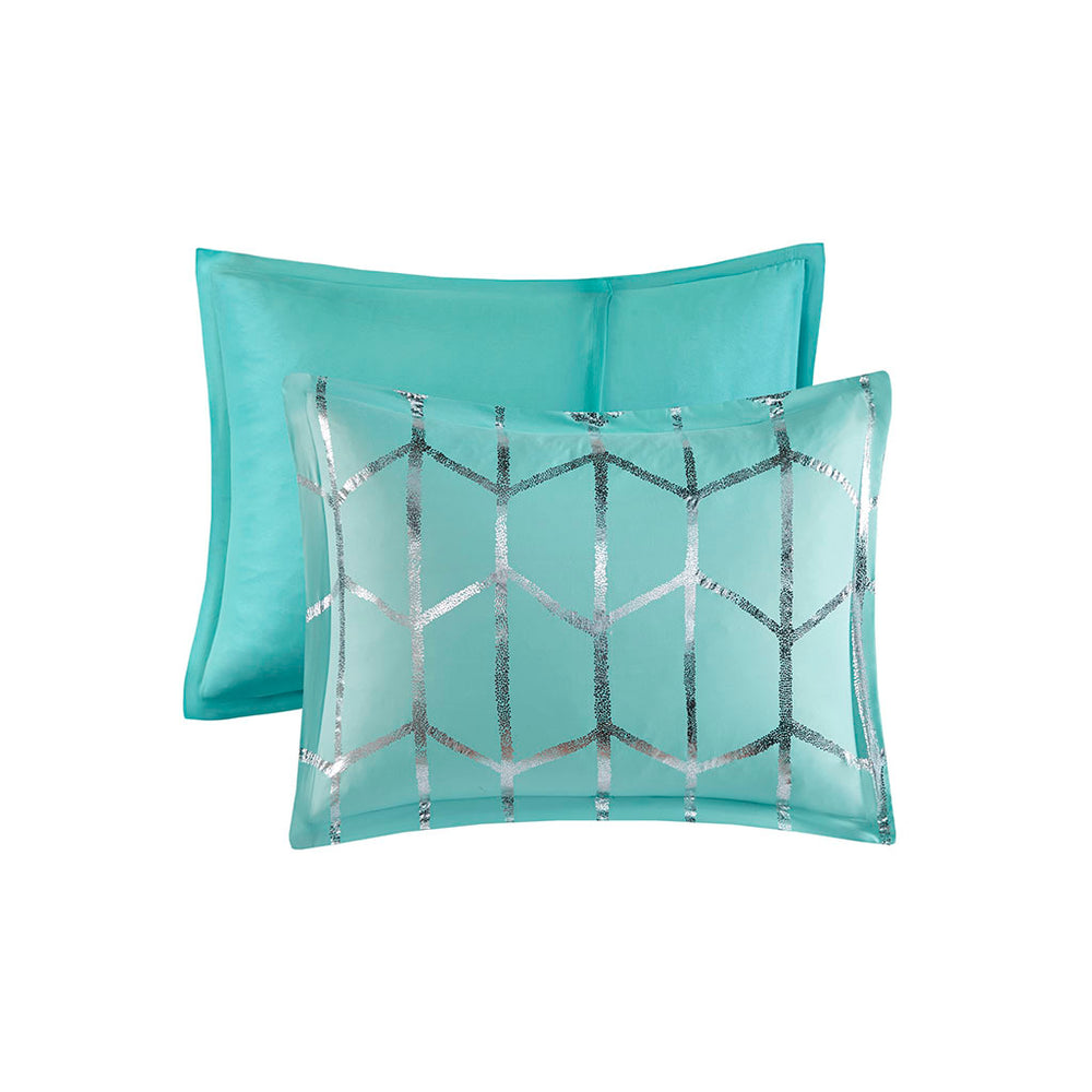 Twin/Twin XL Metallic Printed Comforter Set Media 8