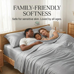 Bamboo Sheet Set Organic Bamboo & Oeko-Tex Certified Soft Sleep Comfort perspective