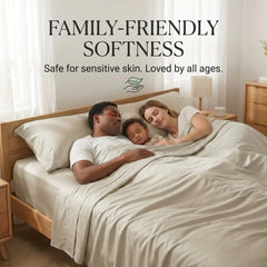 Bamboo Sheet Set Organic Bamboo & Oeko-Tex Certified Soft Sleep Comfort perspective