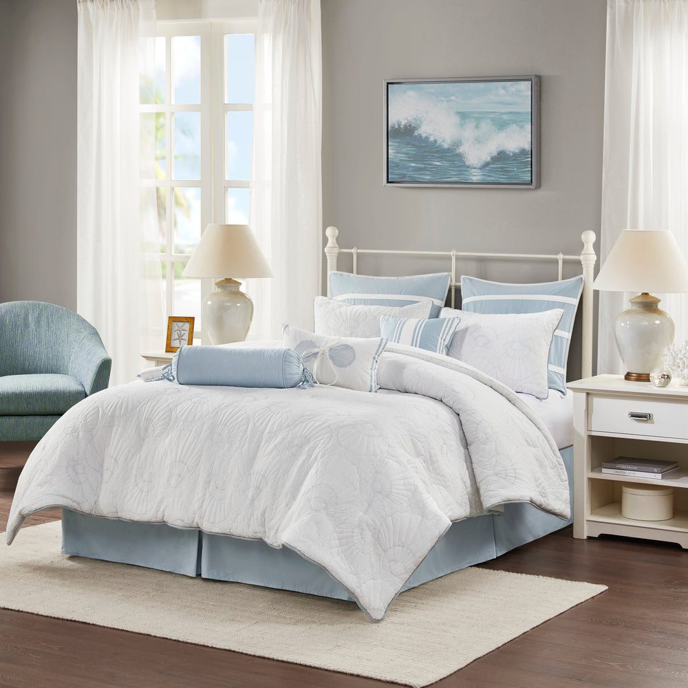 Comforter Set White King Media 1