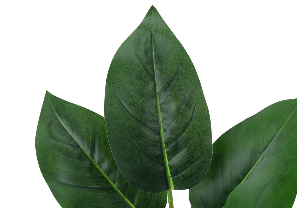 Artificial Plant, 17' Tall, Aureum, Indoor, Faux, Fake, Table, Greenery, Potted, Real Touch, Decorative, Green Leaves, White Pot Media 4