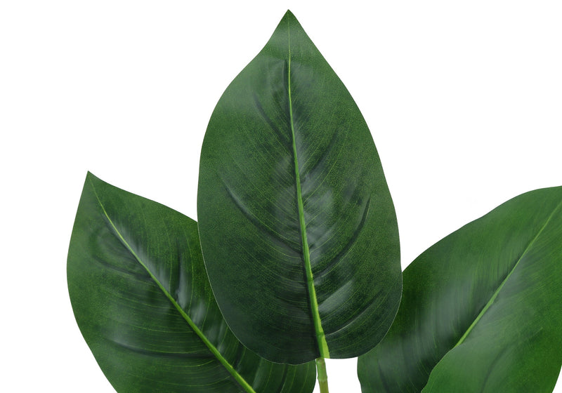 Artificial Plant, 17' Tall, Aureum, Indoor, Faux, Fake, Table, Greenery, Potted, Real Touch, Decorative, Green Leaves, White Pot