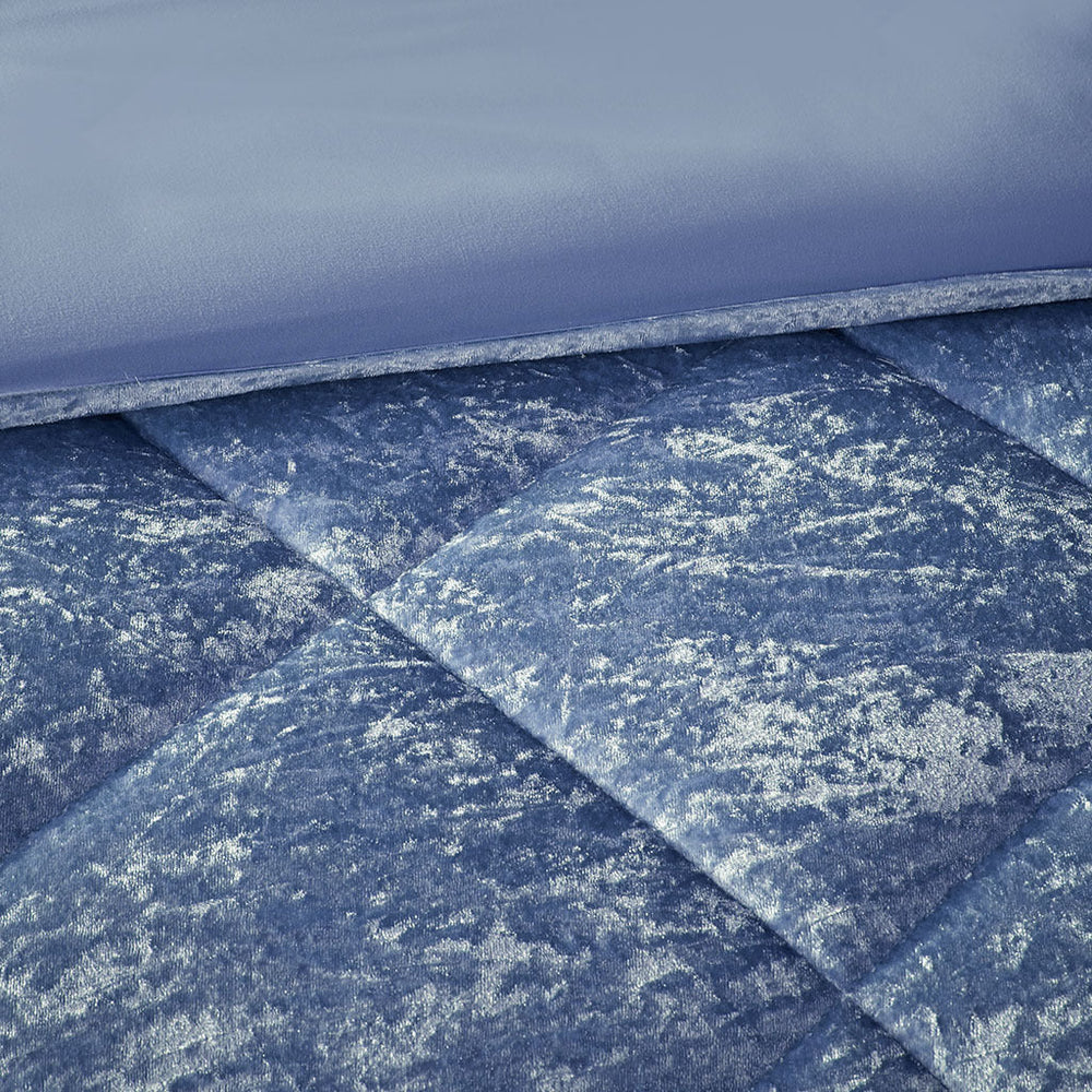 Twin/Twin XL Velvet Duvet Cover Set with Throw Pillow Media 12