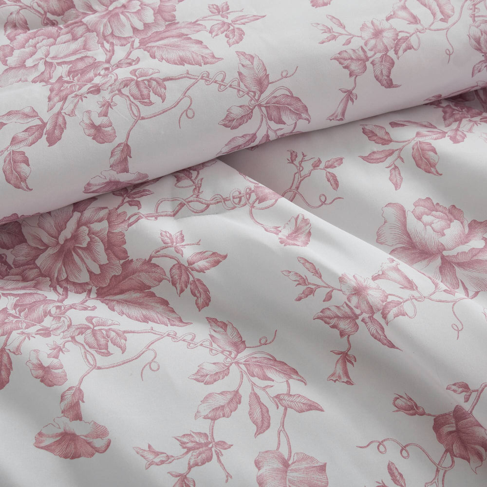 5 Pieces King Comforter Set with Decorative Pillows,Pink Media 12